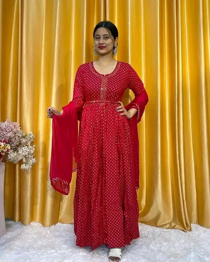 🌺রেড গাউন 🌺