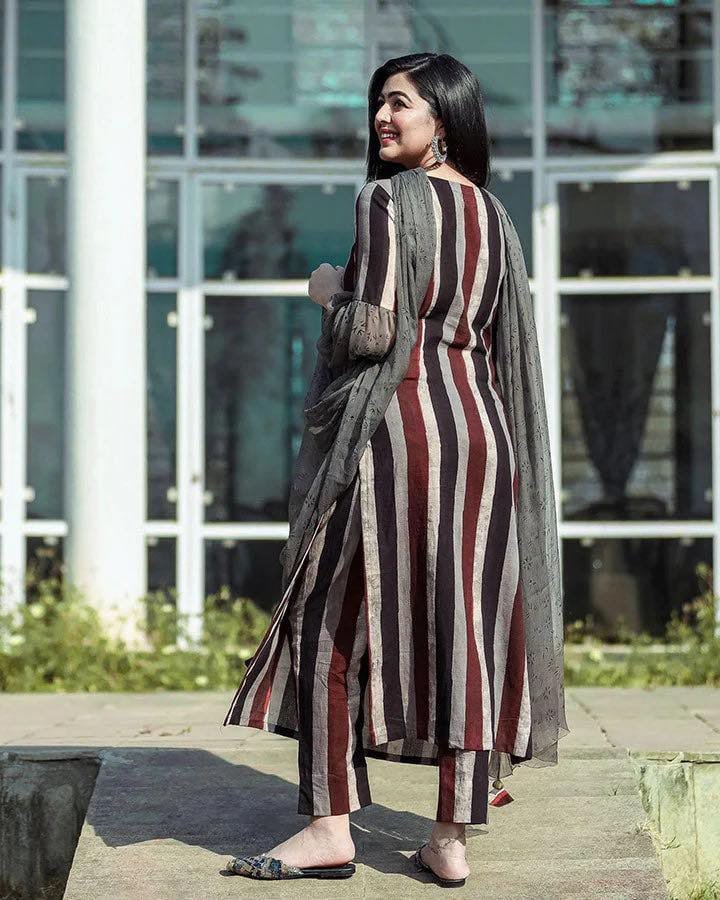 🌺 স্টেপ কালারফুল সুতি থ্রি পিস 🌺