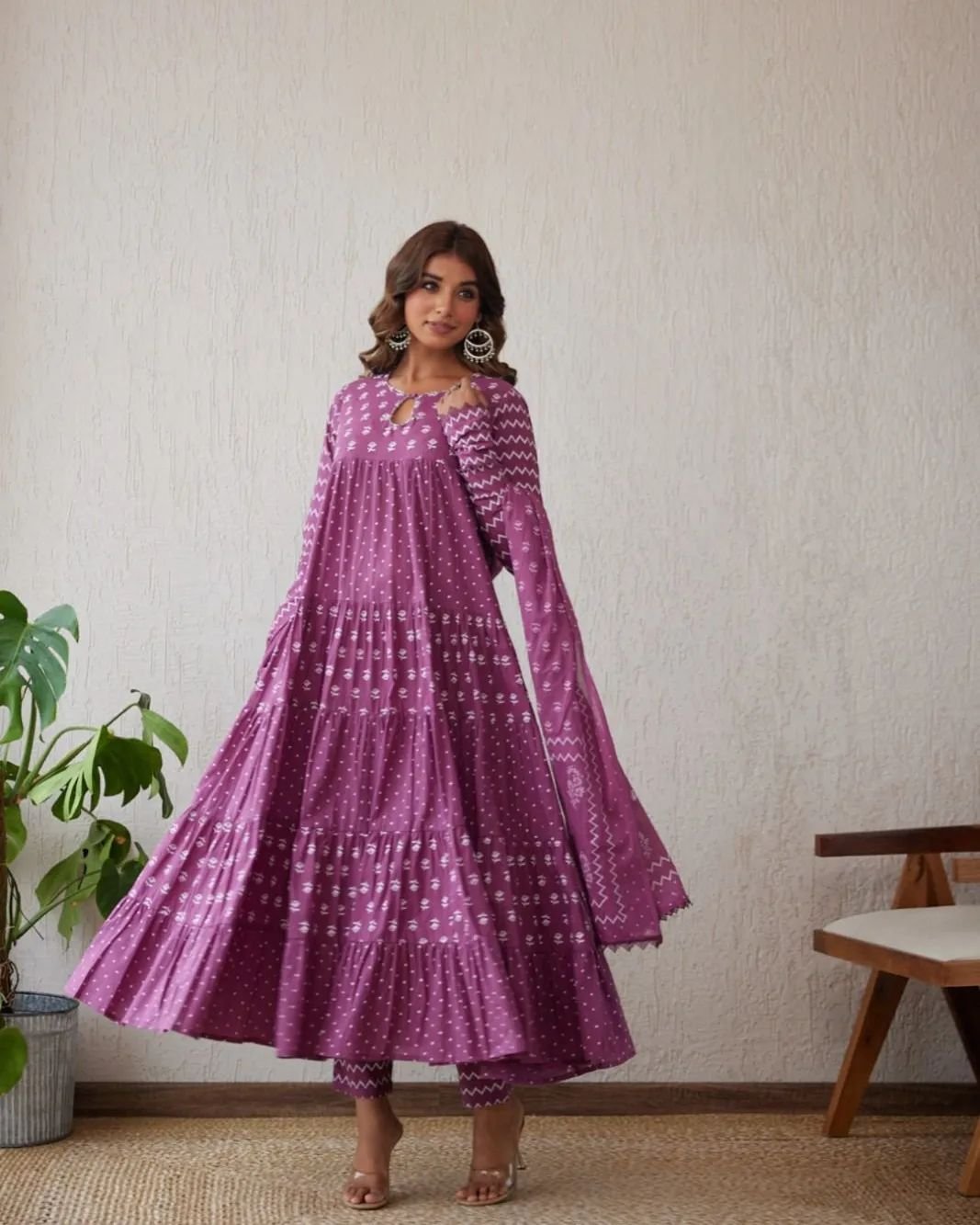 🌺 কালারফুল সুতি থ্রি পিস 🌺