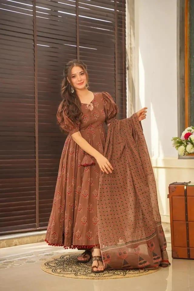 🌺 কালারফুল সুতি থ্রি পিস 🌺
