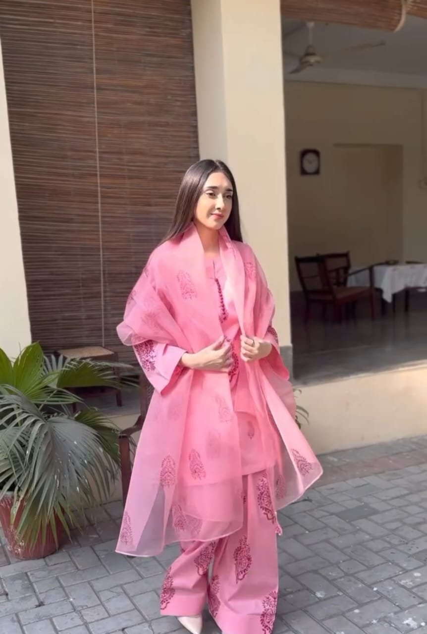 🌸 সুতি এসি কটন রেডি থ্রিপিস 🌸
