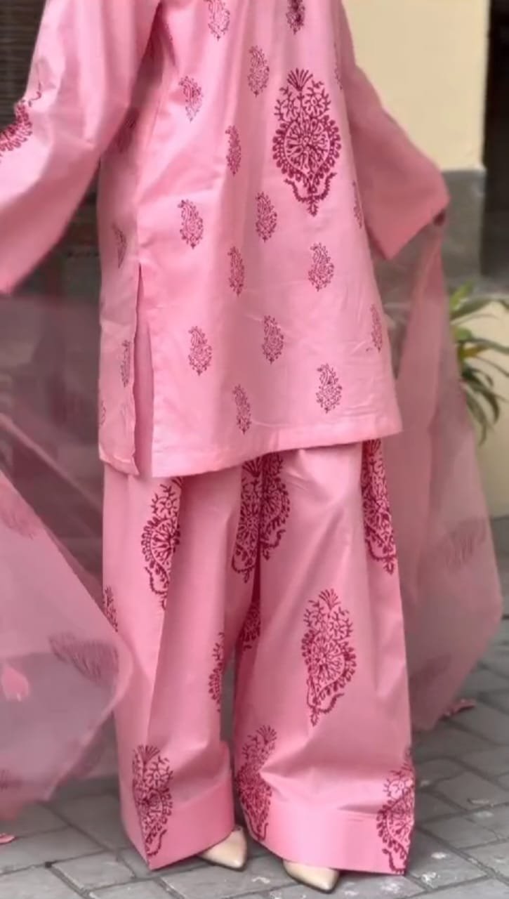 🌸 সুতি এসি কটন রেডি থ্রিপিস 🌸