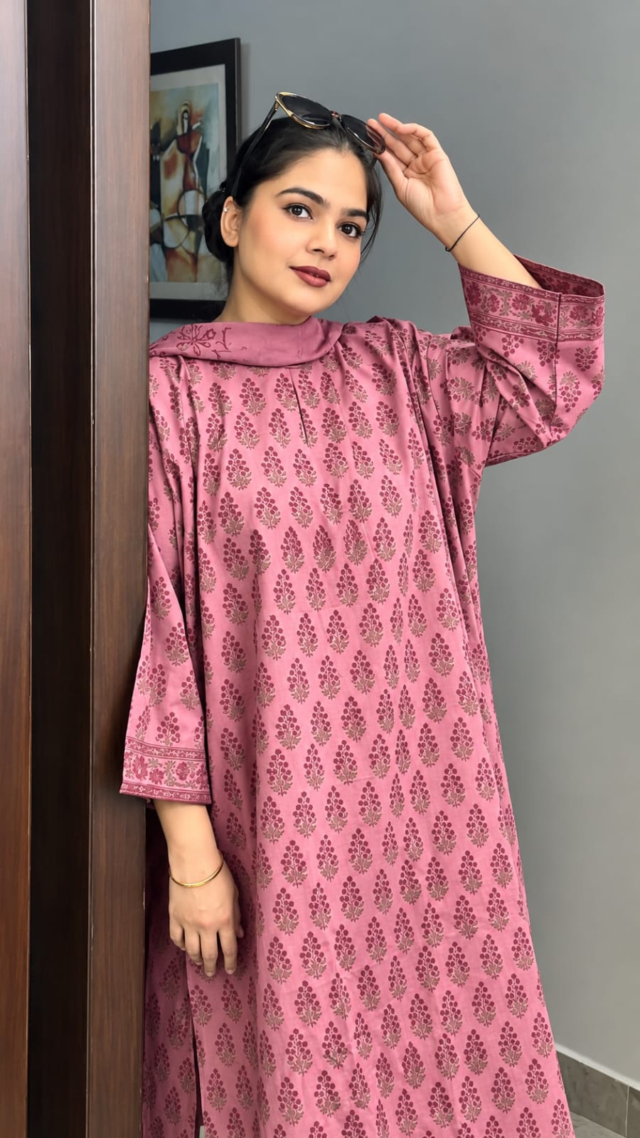 Readymade Cotton Three Piece