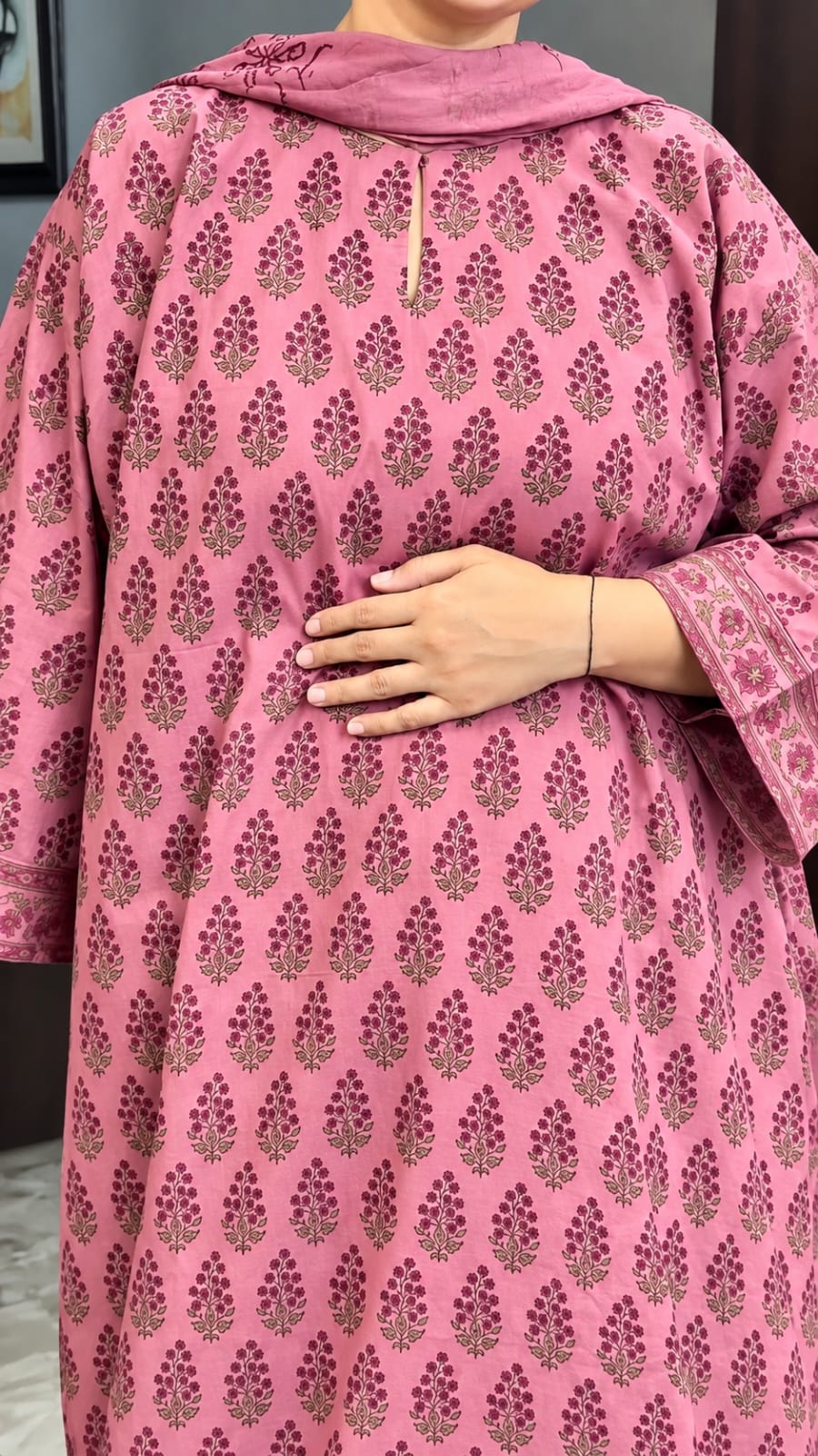 Readymade Cotton Three Piece