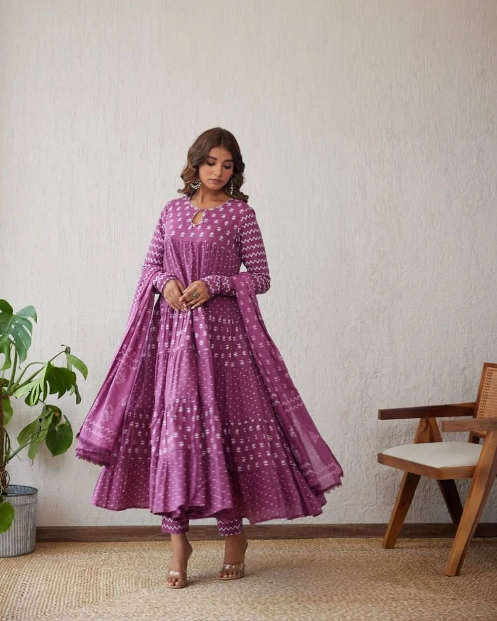 🌺 কালারফুল সুতি থ্রি পিস 🌺