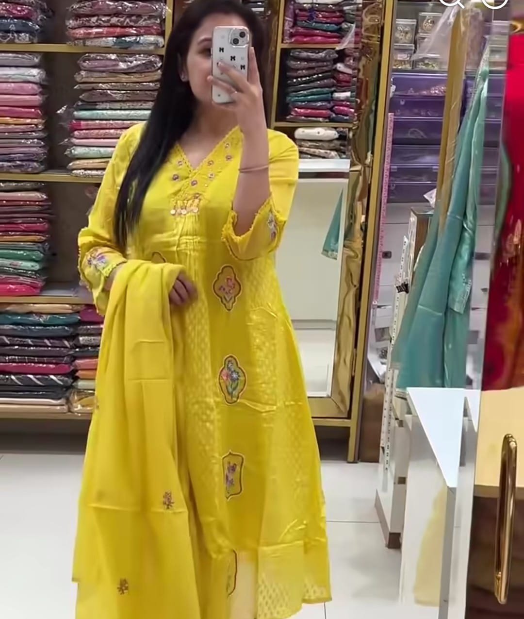 🌺 কালারফুল সুতি থ্রি পিস 🌺